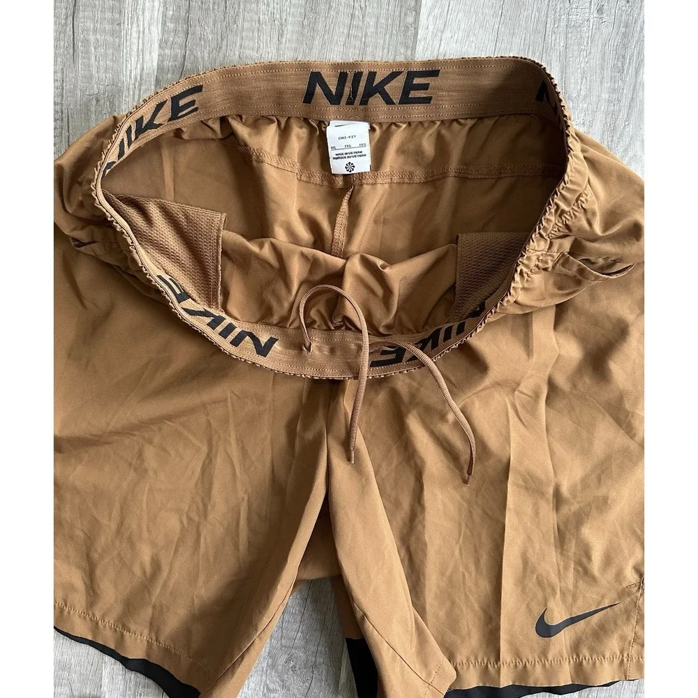 Nike Training Running Flex Woven Shorts Mens XXL Brown Move To Zero‎ DM6617